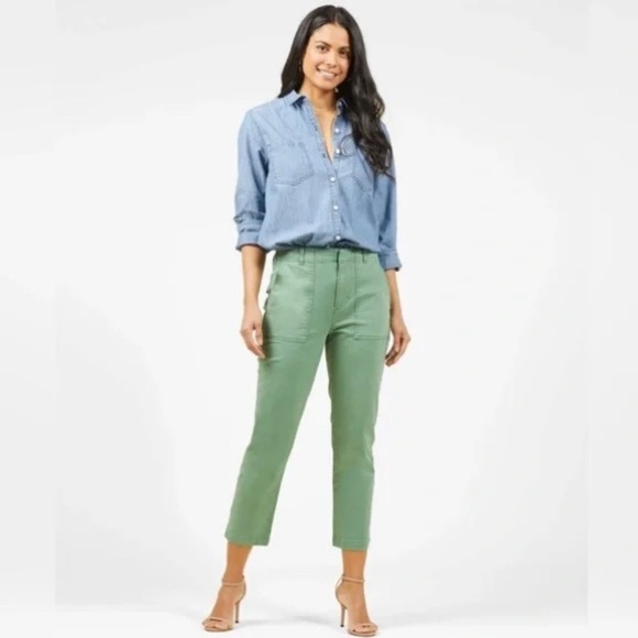 Outerknown Women's Emory Stretch Pants, Green - Picture 2 of 9